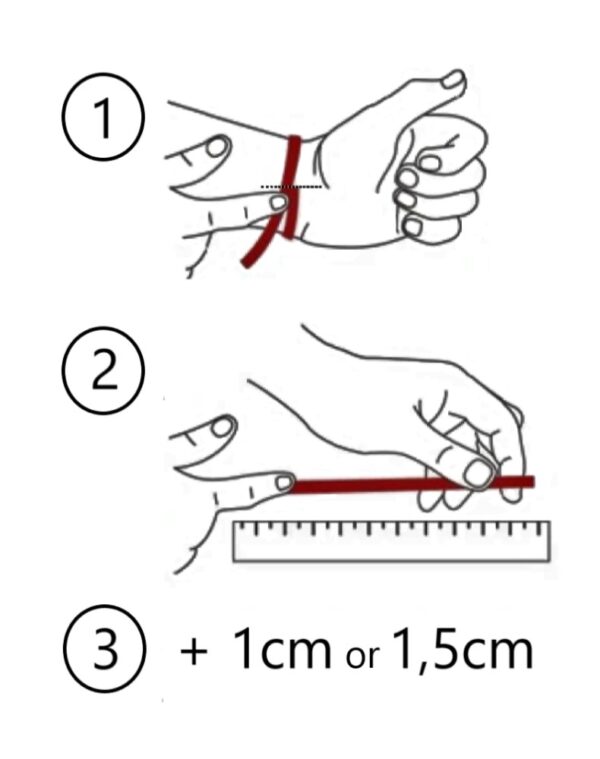 Como medir la muñeca para seleccionar la medida de una pulsera